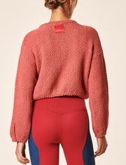 Inside Passions Bomber Jumper | Deep Coral